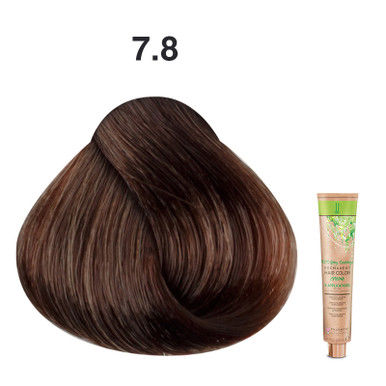 JJ's 100% Gray Coverage Permanent Hair Colour Cream 100ml - 7.8 Chocolate Medium Blonde_thumbnail_0
