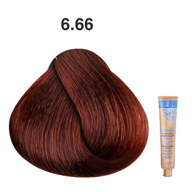 JJ's Zero Ammonia Permanent Hair Colour Cream 100ml - 6.66 Intense Red Dark Blonde_thumbnail_0