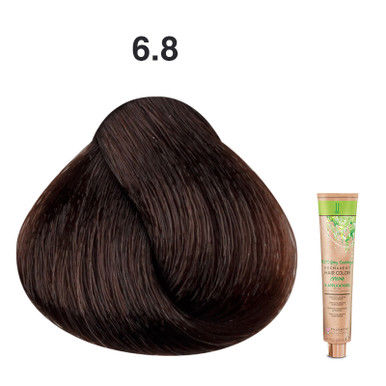 JJ's 100% Gray Coverage Permanent Hair Colour Cream 100ml - 6.8 Chocolate Dark Blonde_thumbnail_0