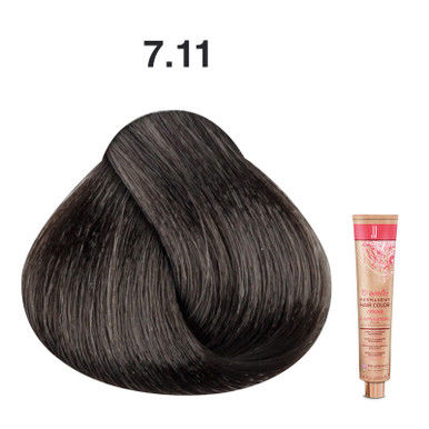 JJ's 10 Minutes Permanent Hair Colour Cream 100ml - 7.11 Intense Ash Medium Blonde_thumbnail_0