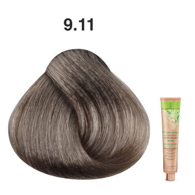 JJ's 100% Gray Coverage Permanent Hair Colour Cream 100ml - 9.11 9AA Intense Ash Very Light Blonde_thumbnail_0