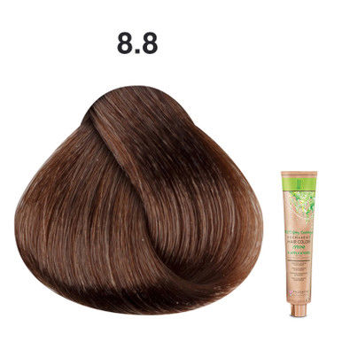 JJ's 100% Gray Coverage Permanent Hair Colour Cream 100ml - 8.8 Chocolate Light Blonde_thumbnail_0