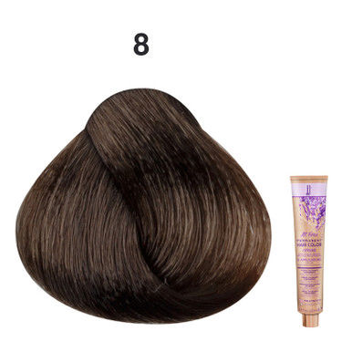 JJ's All Free Permanent Hair Colour Cream 100ml - 8 Light Blonde_thumbnail_0