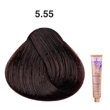 JJ's All Free Permanent Hair Colour Cream 100ml - 5.55 Intense Mahogany Light Brown_thumbnail_0