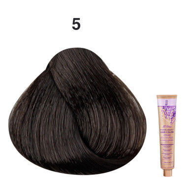 JJ's All Free Permanent Hair Colour Cream 100ml - 5 Light Brown_thumbnail_0