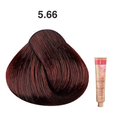 JJ's 10 Minutes Permanent Hair Colour Cream 100ml - 5.66 Intense Red Light Brown_thumbnail_0
