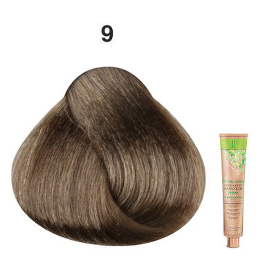 JJ's 100% Gray Coverage Permanent Hair Colour Cream 100ml - 9 9N Very Light Blonde_thumbnail_0