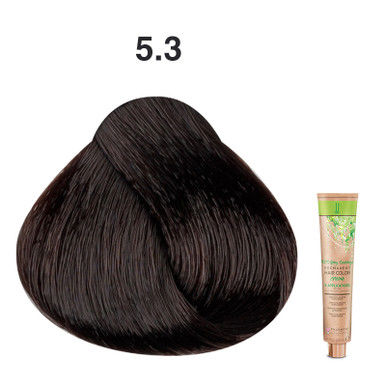 JJ's 100% Gray Coverage Permanent Hair Colour Cream 100ml - 5.3 Golden Light Brown_thumbnail_0