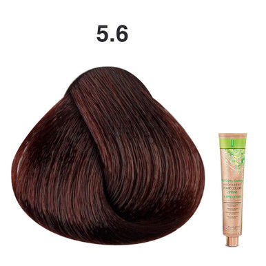 J's 100% Gray Coverage Permanent Hair Colour Cream 100ml - 5.6 Red Light Brown_thumbnail_0