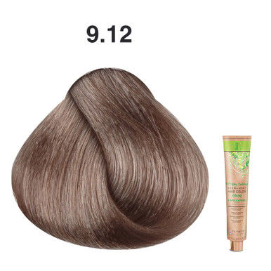 JJ's 100% Gray Coverage Permanent Hair Colour Cream 100ml - 9.12 Ash Pearl Very Light Blonde_thumbnail_0