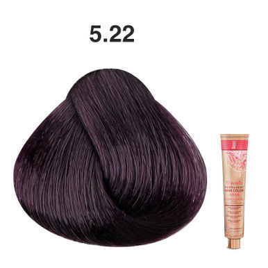 JJ's 10 Minutes Permanent Hair Colour Cream 100ml - 5.22 Intense Violet Light Brown_thumbnail_0