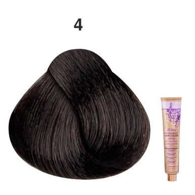 JJ's All Free Permanent Hair Colour Cream 100ml - 4 Medium Brown_thumbnail_0