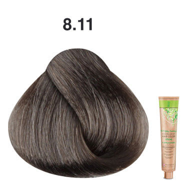 JJ's 100% Gray Coverage Permanent Hair Colour Cream 100ml - 8.11 8AA Intense Ash Light Blonde_thumbnail_0