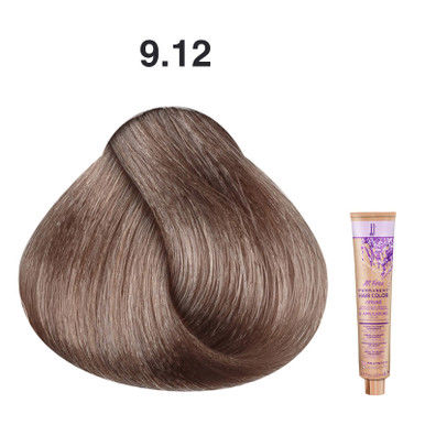 JJ's All Free Permanent Hair Colour Cream 100ml - 9.12 Ash Pearl Very Light Blonde_thumbnail_0
