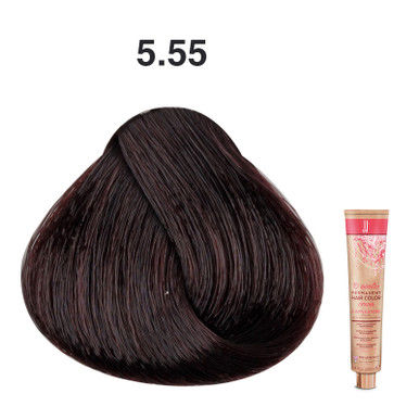 JJ's 10 Minutes Permanent Hair Colour Cream 100ml - 5.55 Intense Mahogany Light Brown_thumbnail_0