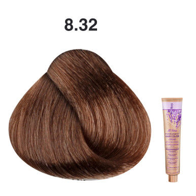 JJ's All Free Permanent Hair Colour Cream 100ml - 8.32 Warm Beige Light Blonde_thumbnail_0