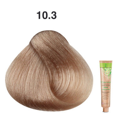 JJ's 100% Gray Coverage Permanent Hair Colour Cream 100ml - 10.3 Golden Ultra Light Blonde_thumbnail_0