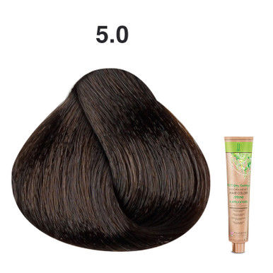 JJ's 100% Gray Coverage Permanent Hair Colour Cream 100ml - 5.0 Cool Natural Light Brown_thumbnail_0