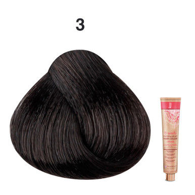 JJ's 10 Minutes Permanent Hair Colour Cream 100ml - 3 Dark Brown_thumbnail_0