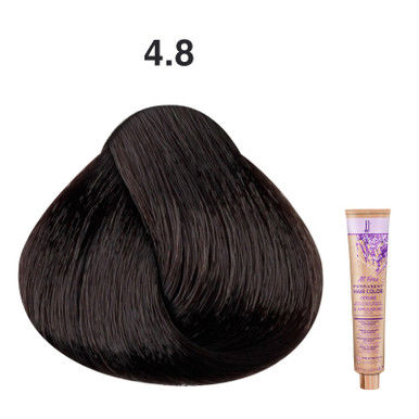 JJ's All Free Permanent Hair Colour Cream 100ml - 4.8 Chocolate Medium Brown_thumbnail_0