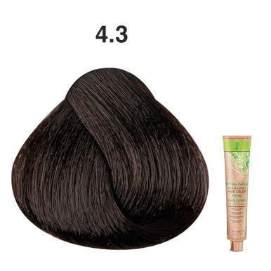 JJ's 100% Gray Coverage Permanent Hair Colour Cream 100ml - 4.3 Golden Brown_thumbnail_0