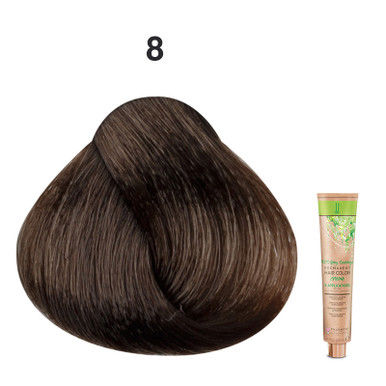 JJ's 100% Gray Coverage Permanent Hair Colour Cream 100ml - 8 8N Light Blonde_thumbnail_0