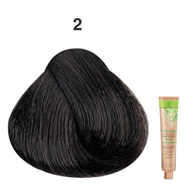 JJ's 100% Gray Coverage Permanent Hair Colour Cream 100ml - 2 2N Darkest Brown_thumbnail_0