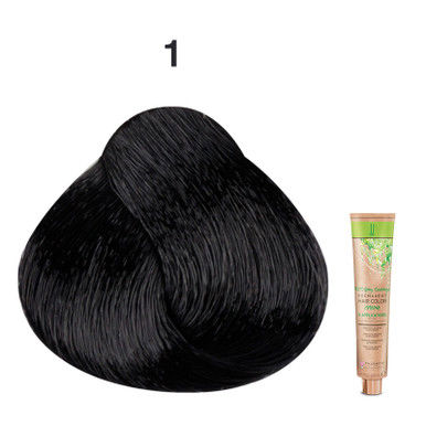 JJ's 100% Gray Coverage Permanent Hair Colour Cream 100ml - 1  1N Black_thumbnail_0