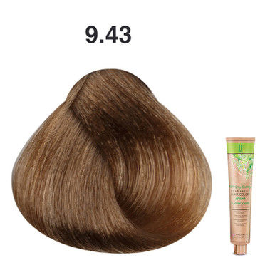 JJ's 100% Gray Coverage Permanent Hair Colour Cream 100ml - 9.43 Copper Gold Very Light Blonde_thumbnail_0