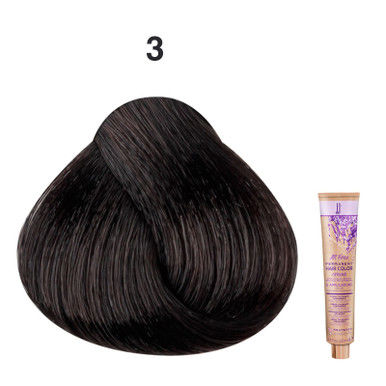 JJ's All Free Permanent Hair Colour Cream 100ml - 3 Dark Brown_thumbnail_0