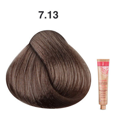JJ's 10 Minutes Permanent Hair Colour Cream 100ml - 7.13 Cool Beige Medium Blonde_thumbnail_0