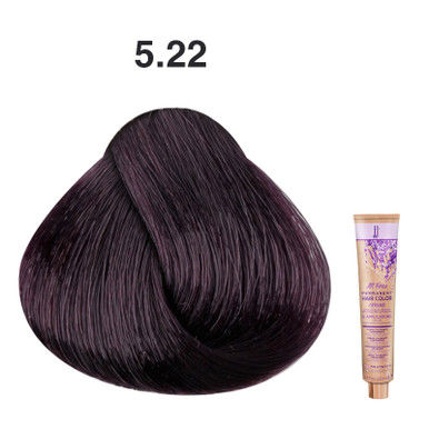 JJ's All Free Permanent Hair Colour Cream 100ml - 5.22 Intense Violet Light Brown_thumbnail_0