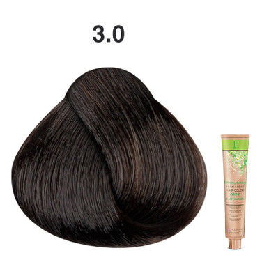 JJ's 100% Gray Coverage Permanent Hair Colour Cream 100ml - 3.0 Cool Natural Dark Brown_thumbnail_0
