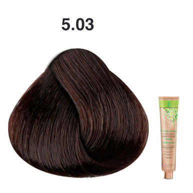 JJ's 100% Gray Coverage Permanent Hair Colour Cream 100ml - 5.03 Warm Natural Light Brown_thumbnail_0